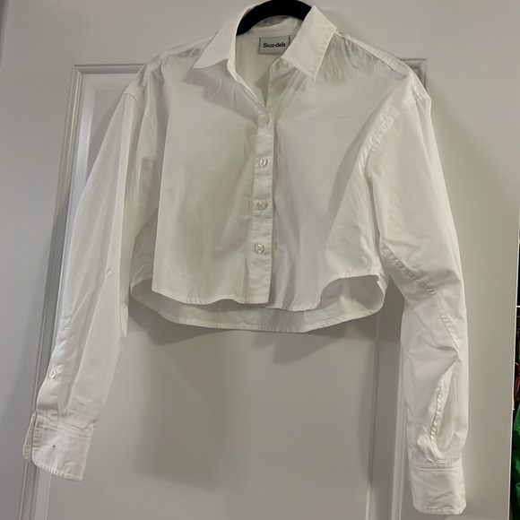 Sun-deh cropped white shirt - Picture 2 of 5